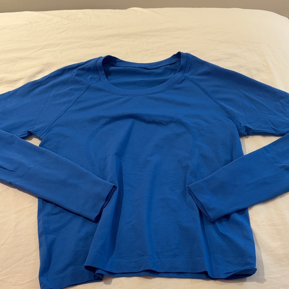 lululemon athletica Vibrant Blue Long Sleeve Top